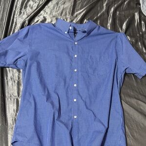 Van Heusen Blue Checkered Casual Shirt